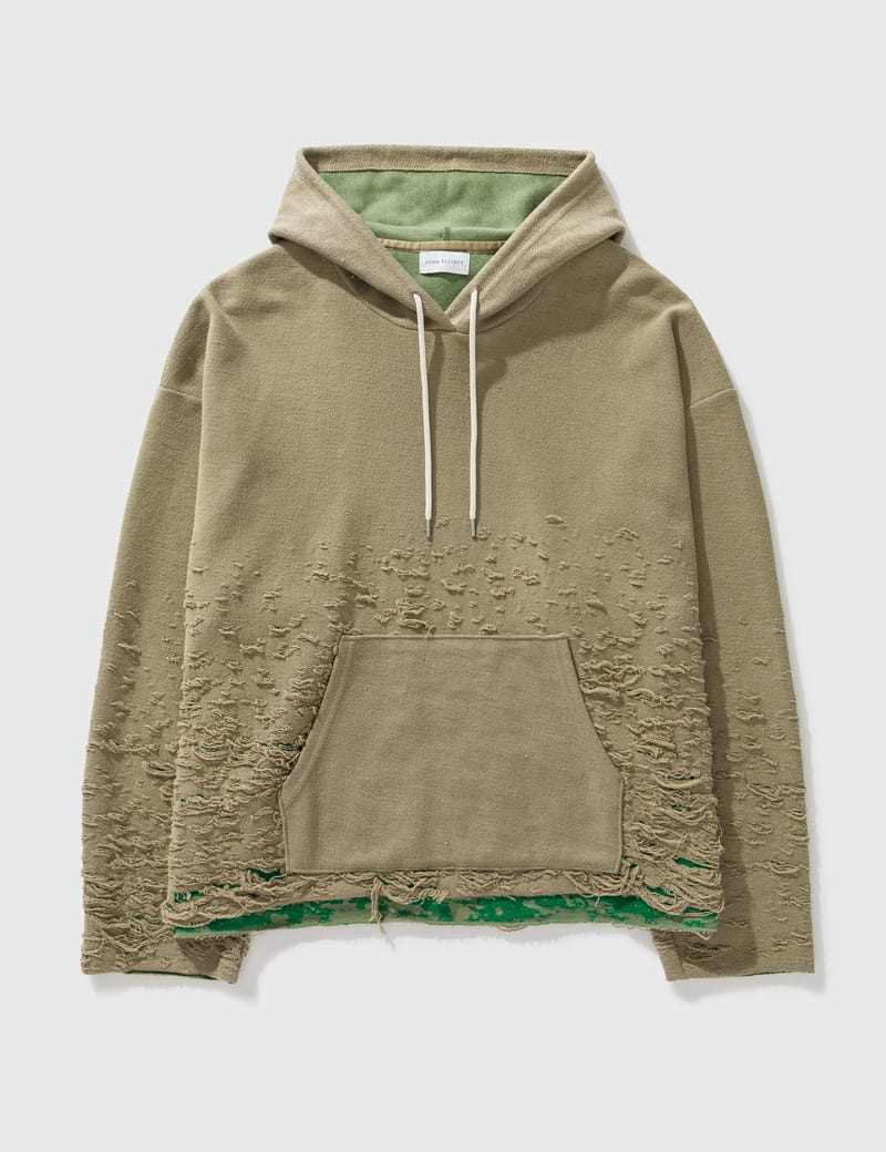 John Elliott - Reverse Burn Out Hoodie | HBX - Globally Curated