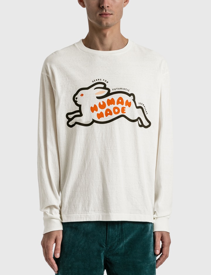 Human Made - Long Sleeve Rabbit T-shirt | HBX - Globally Curated ...