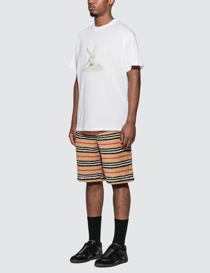 Burberry - Icon Stripe Fleece Drawcord Shorts | HBX - Globally