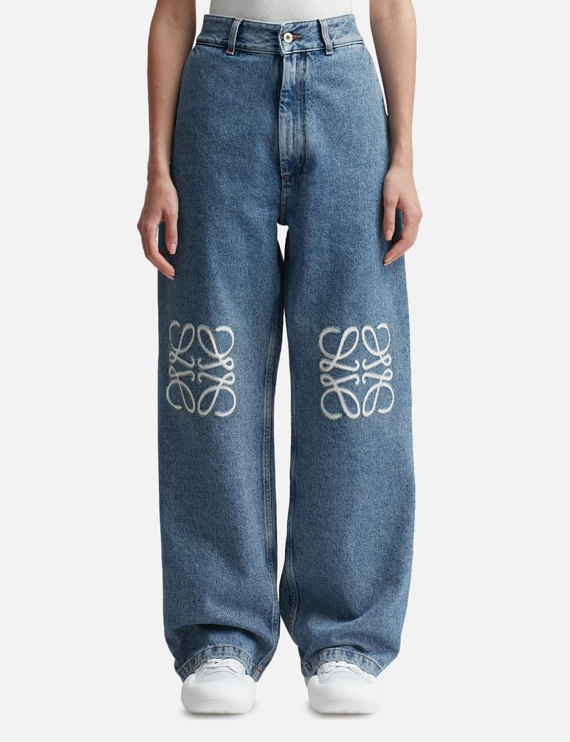 Loewe - ANAGRAM BAGGY JEANS | HBX - Globally Curated Fashion and