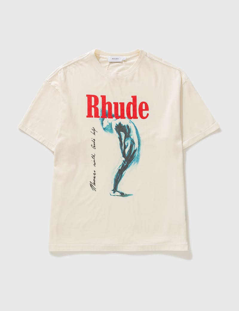 Rhude - God Help Me T-shirt | HBX - Globally Curated Fashion and