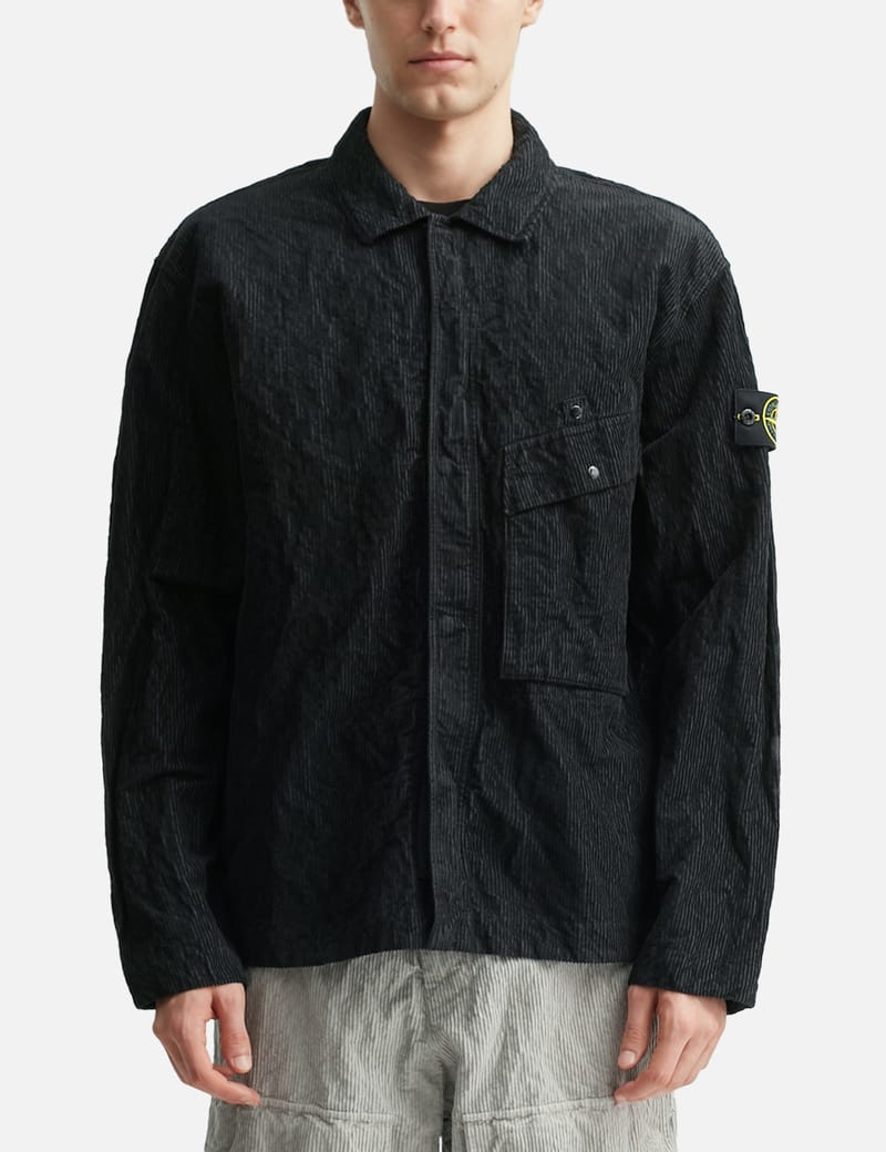 Stone Island - Wrinkled Corduroy 500-TC Overshirt | HBX