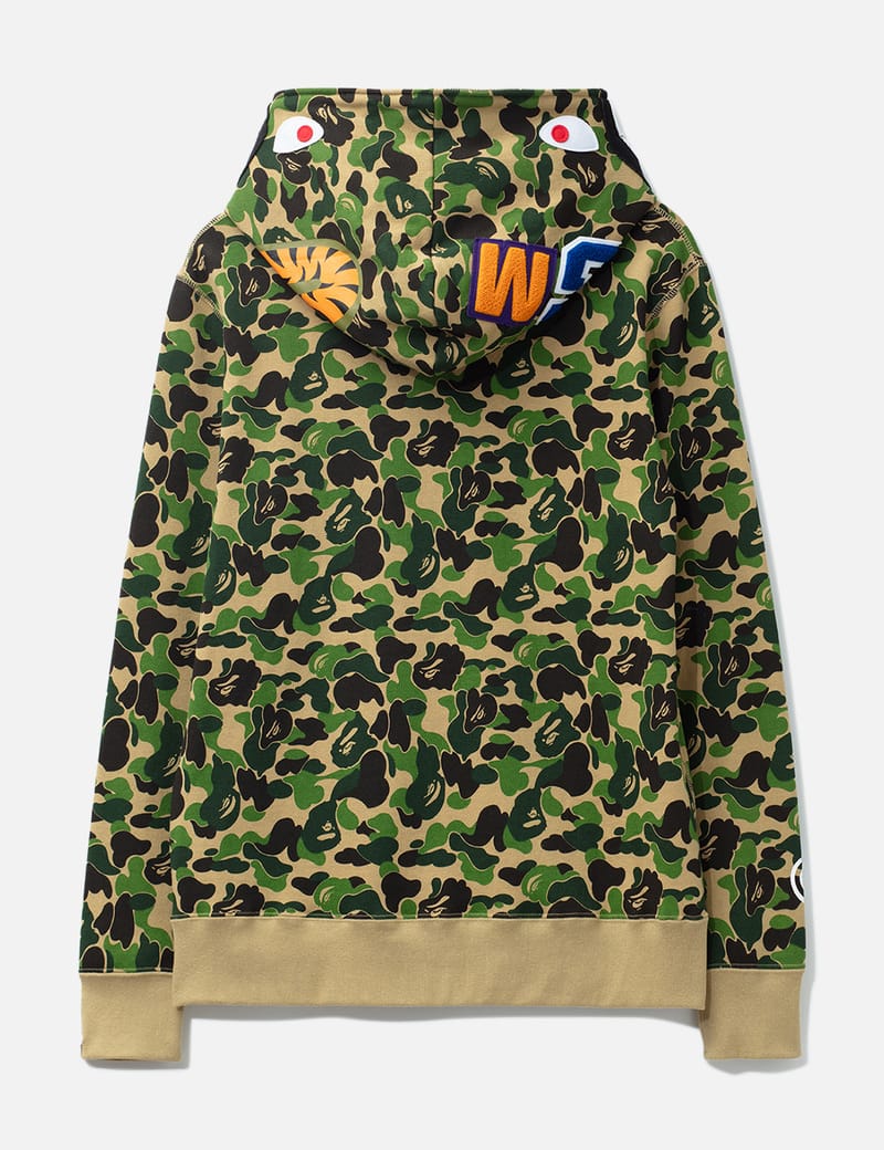 BAPE Shark Camo Zip Up Hoodie - Brand new green cotton zip hoodie
