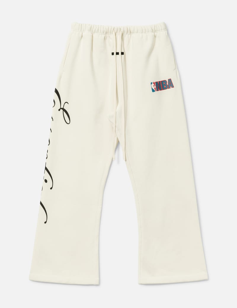 Fear of God Essentials NBA Flare Sweatpant - Cream cotton flared