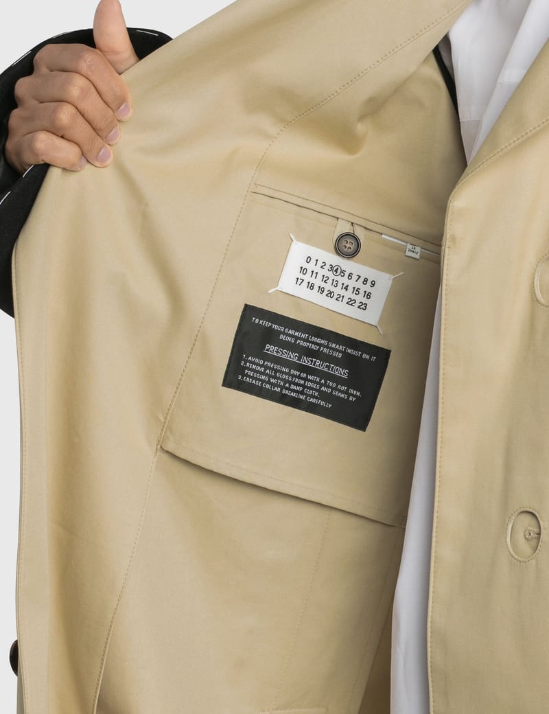 Maison Margiela - Contrast Sleeves Trenchcoat | HBX - Globally