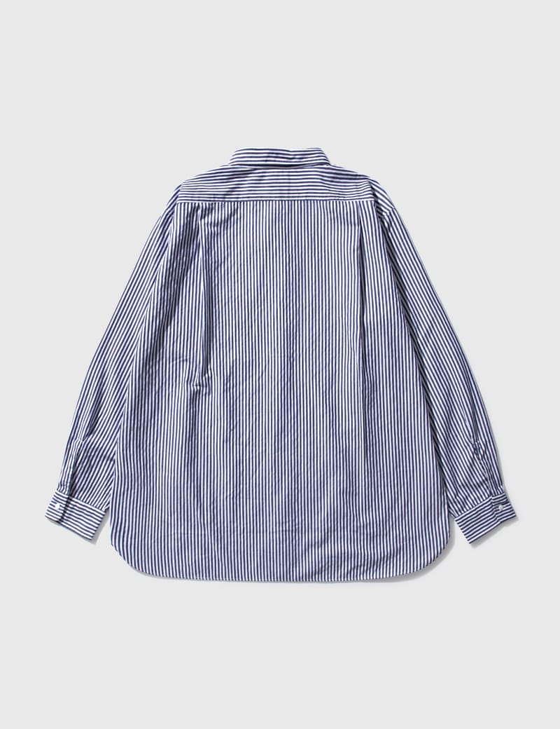 Nanamica - Regular Collar Stripe Wind Shirt | HBX - Globally