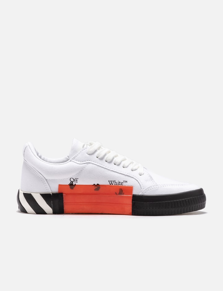 Off-White™ - Low Vulcanized Outlined Sneakers | HBX - Globally Curated ...