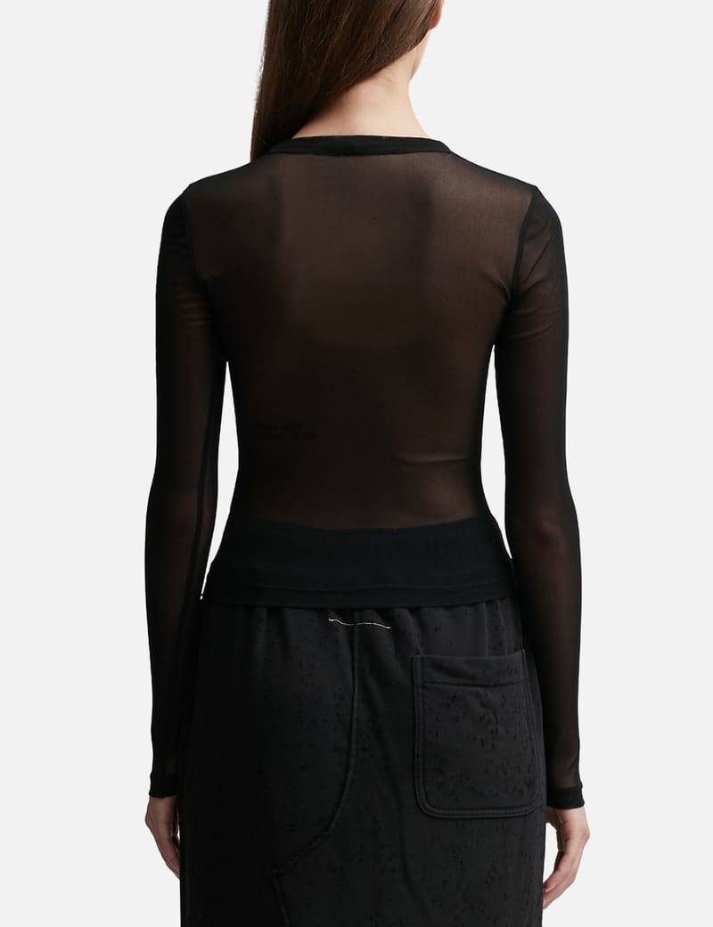 T By Alexander Wang - Gauzy Mesh Top | HBX - Globally