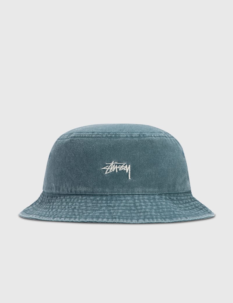 ★人気★【STUSSY】★Washed Stock Bucket Ha.t Laguna Blue★ Stüssy - Washed Stock Bucket Hat | HBX - Globally Curated