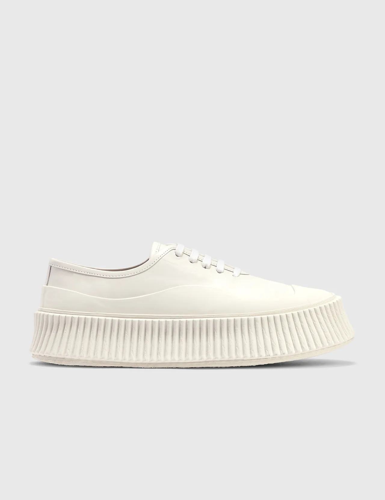 Jil Sander - Padded Low-top Leather Sneaker | HBX - HYPEBEAST 為您