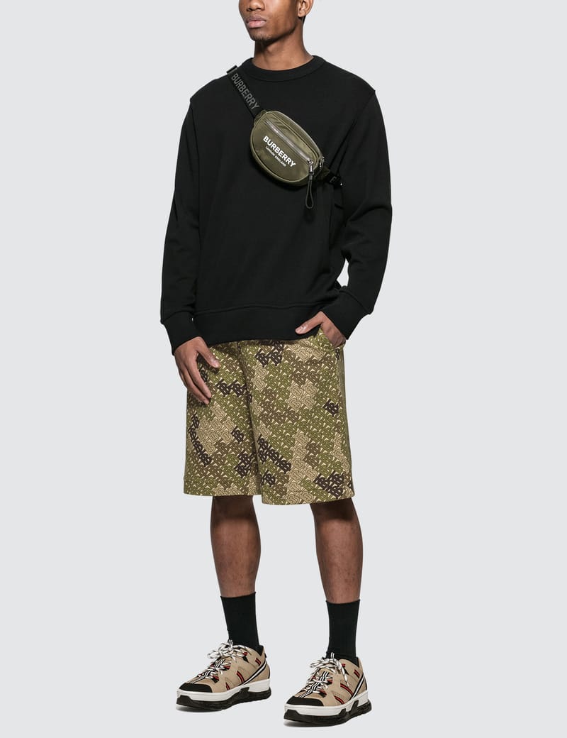 Burberry - Zip Detail Horseferry Print Cotton Sweatshirt | HBX