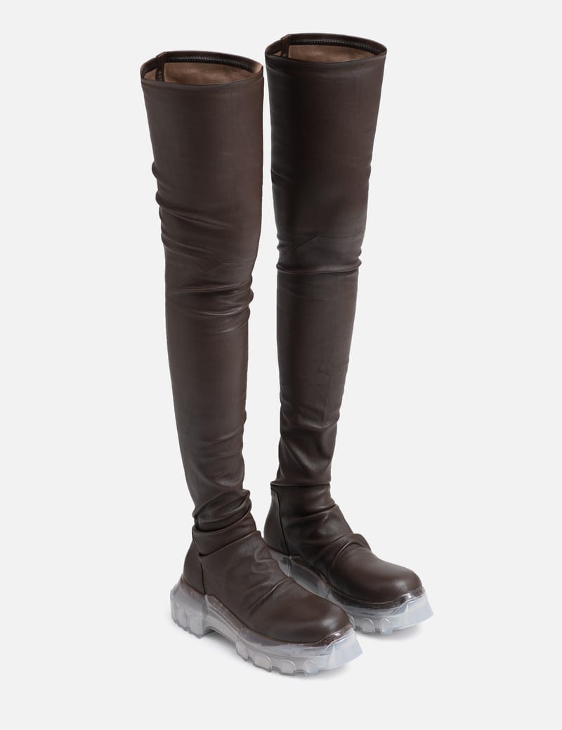 Rick Owens - Bozo Stocking Tractor Boots | HBX - Globally Curated