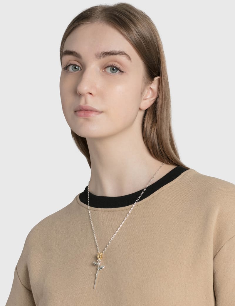 AMBUSH® - Rose Charm Necklace | HBX - Globally Curated Fashion and