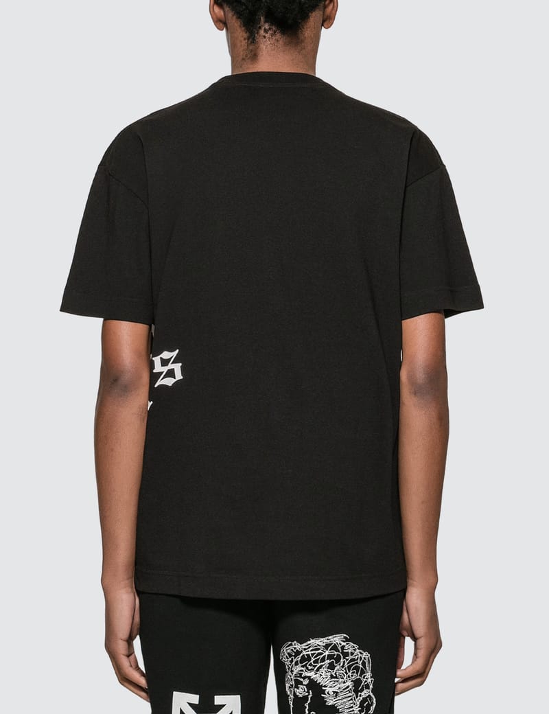 【関税無・国内発】 Palm Angels / Gothic Oversized T-Shirt Authentic Palm Angels T-Shirt Gothic Big Logo Black size M