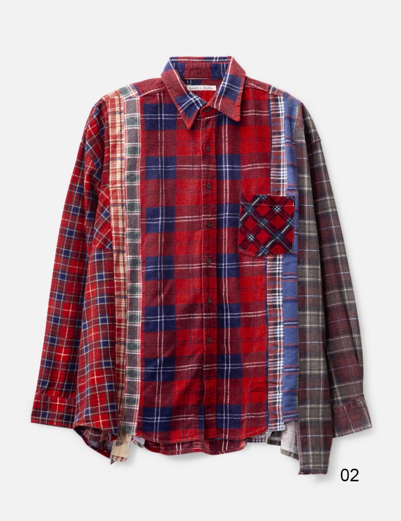 Needles - 7 Cuts Wide Flannel Shirt | HBX - Globally Curated