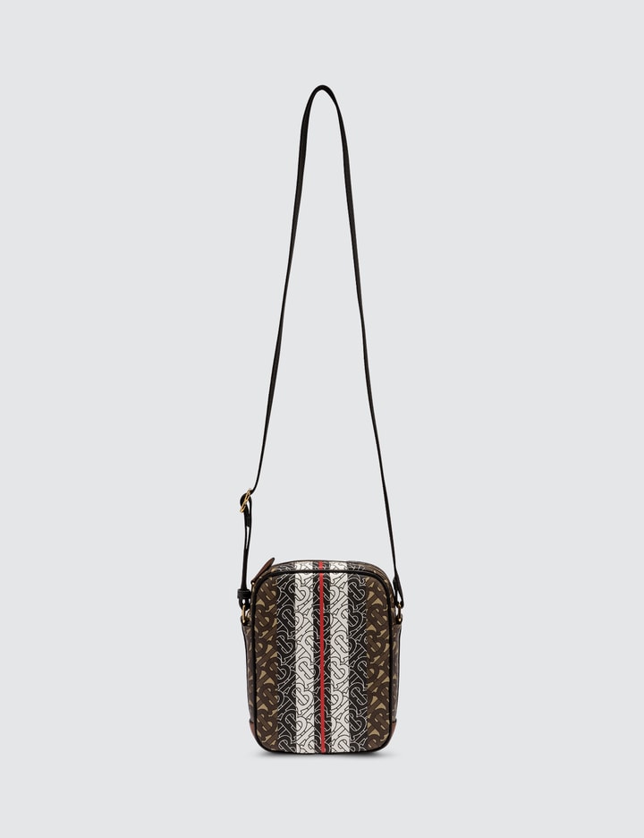Burberry Monogram Stripe Print Ecanvas Crossbody Bag HBX