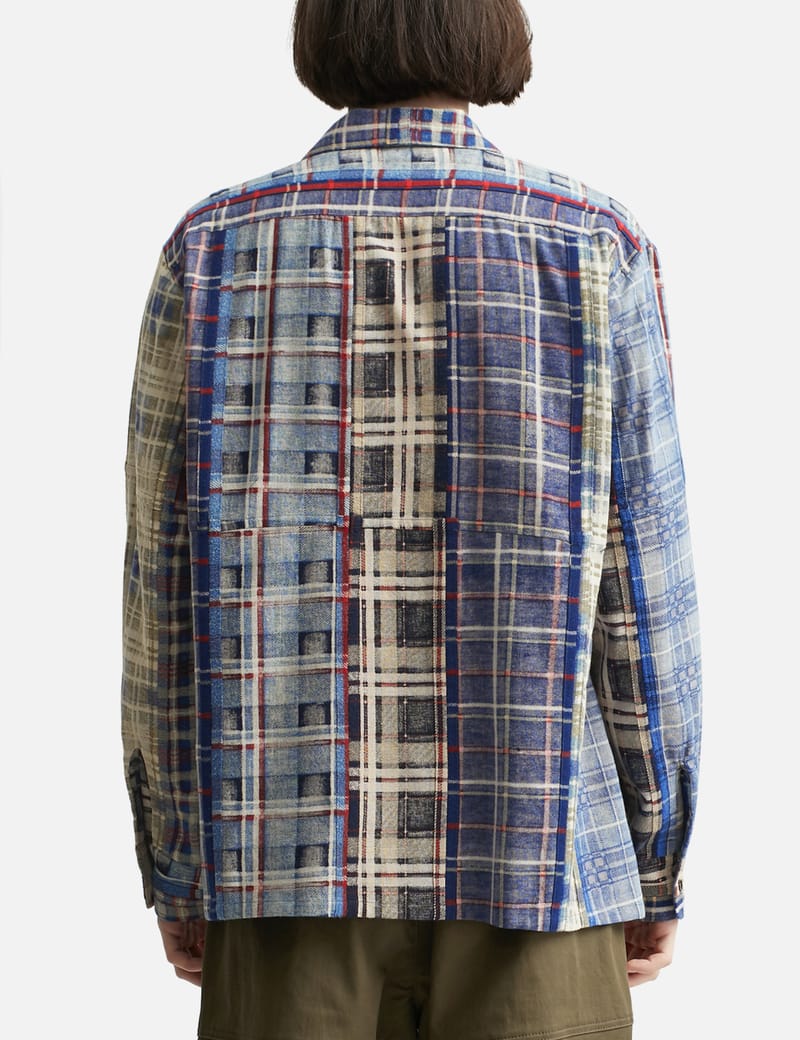 Seven by seven - REWORK FLANNEL STRIPE SHIRTS | HBX