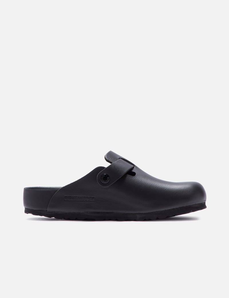 Birkenstock Boston Exquisite - Black clog with aniline leather and