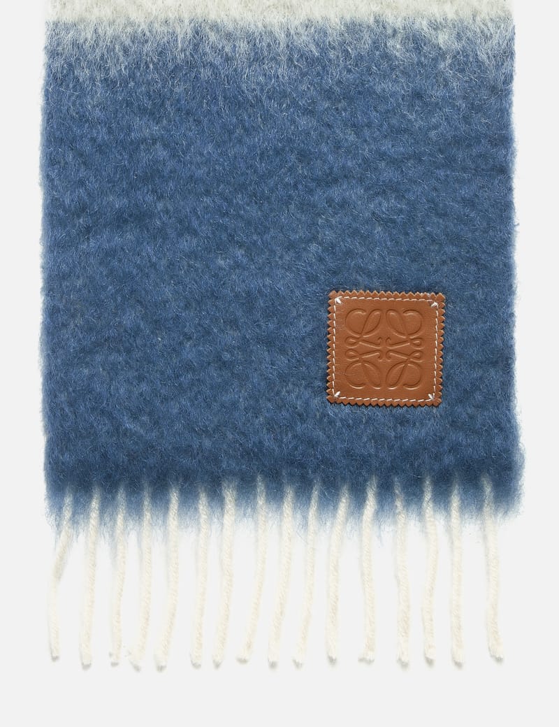 Loewe - Mohair and Wool Stripe Scarf | HBX - Globally