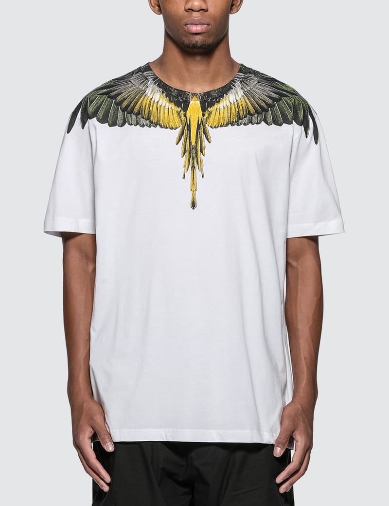 Marcelo Burlon - Yellow Wings T-Shirt | HBX - Globally Curated