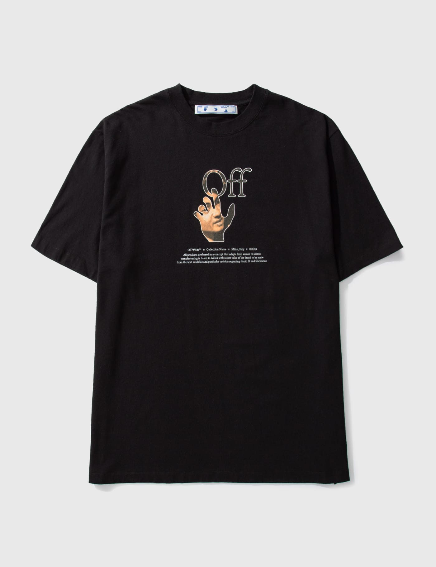 Off-white Off White Caravaggio Hands Off Logo T-shirt In Black 