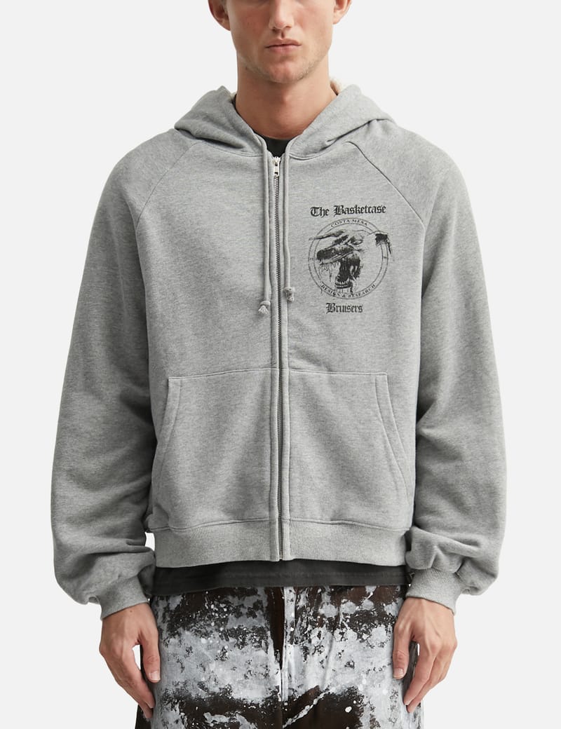 Basketcase Hench Thermal Lined Zip-Up Hoodie - Warm 100% cotton