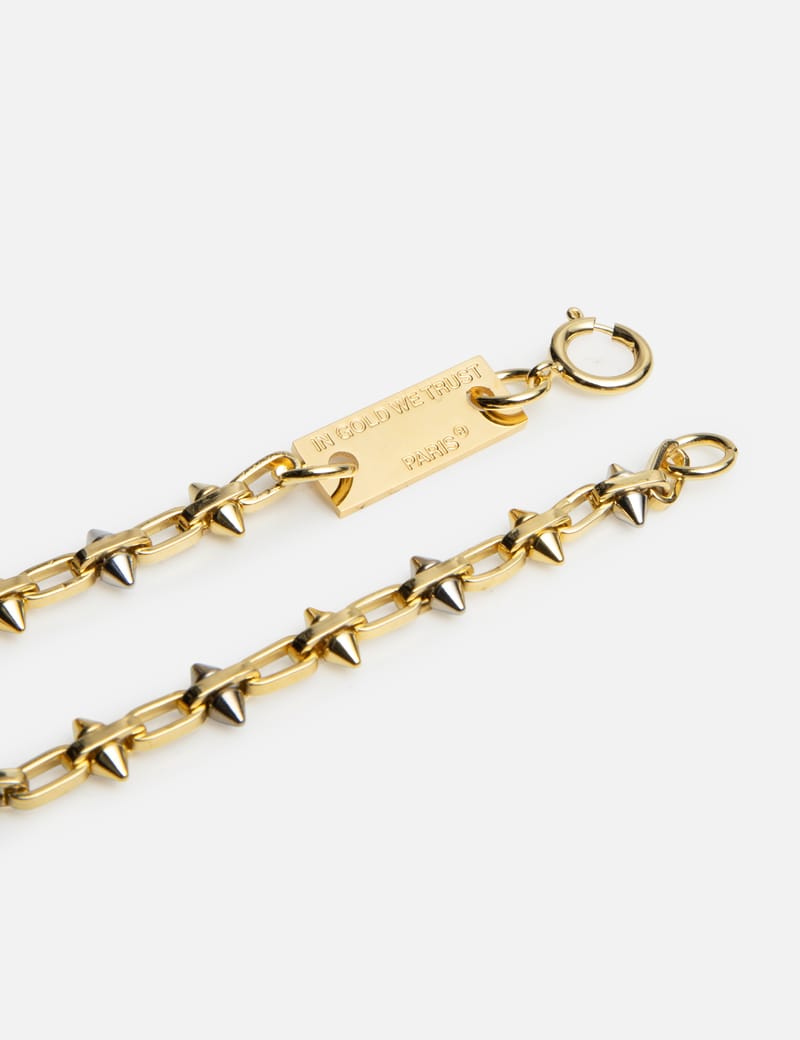 【IN GOLD WE TRUST PARIS】Bold Spike ネックレス IN GOLD WE TRUST PARIS】Bold Spike ネックレス