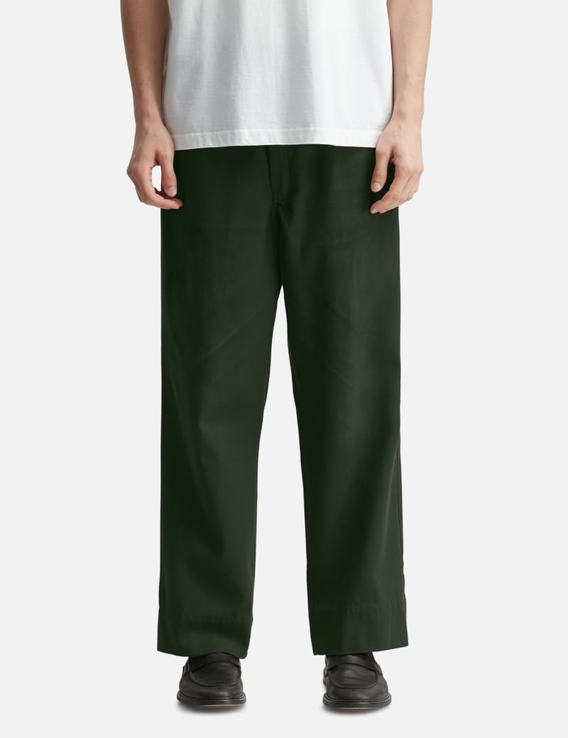 26ss Unlikely SKATER'S WORK PANTS グリーンＬ Unlikely Unlikely Skater's Work Pants - 日本製ワイドストレート