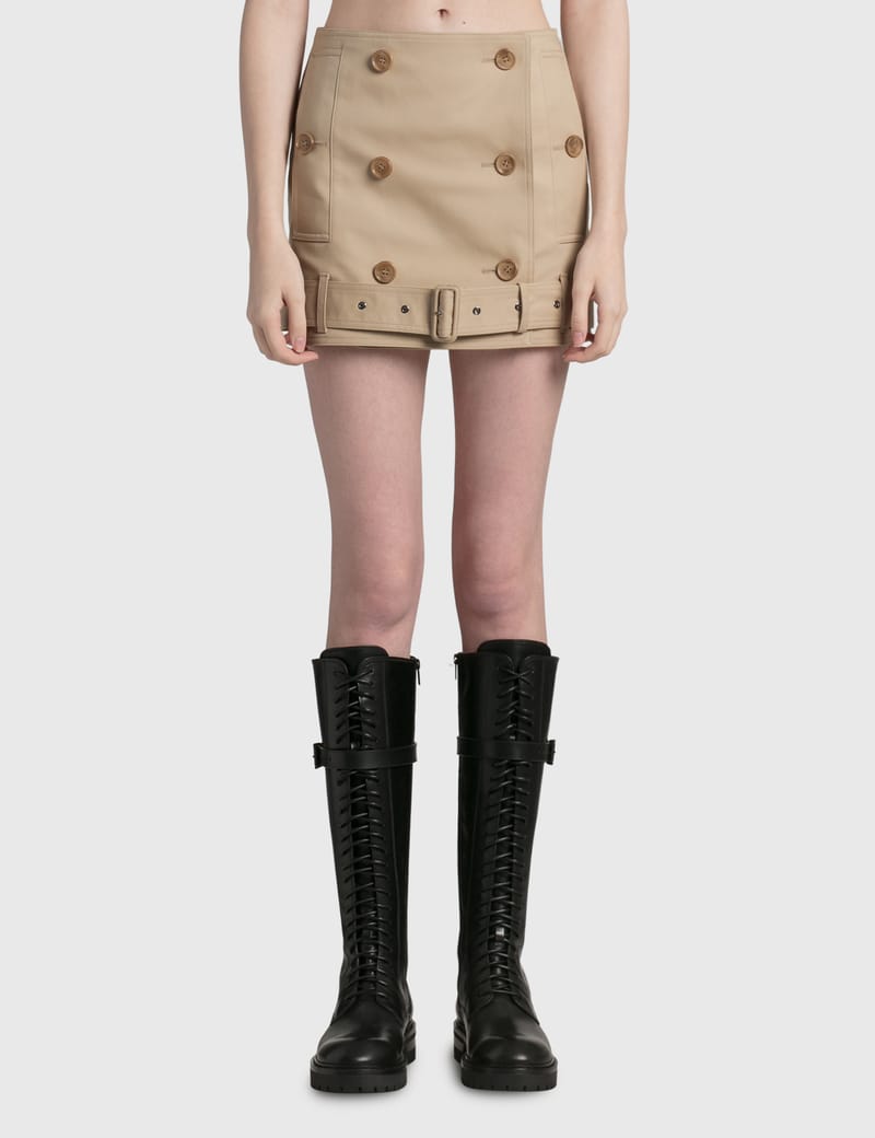 【関税＆送料込み】Burberry Trench Skirt Burberry - Cotton Trench Skirt | HBX - Globally Curated