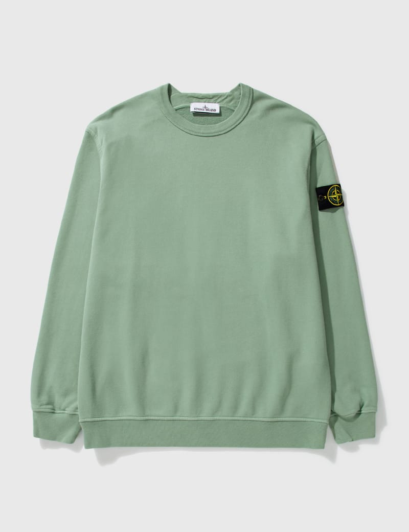 Stone island hotsell brushed cotton sweatshirt