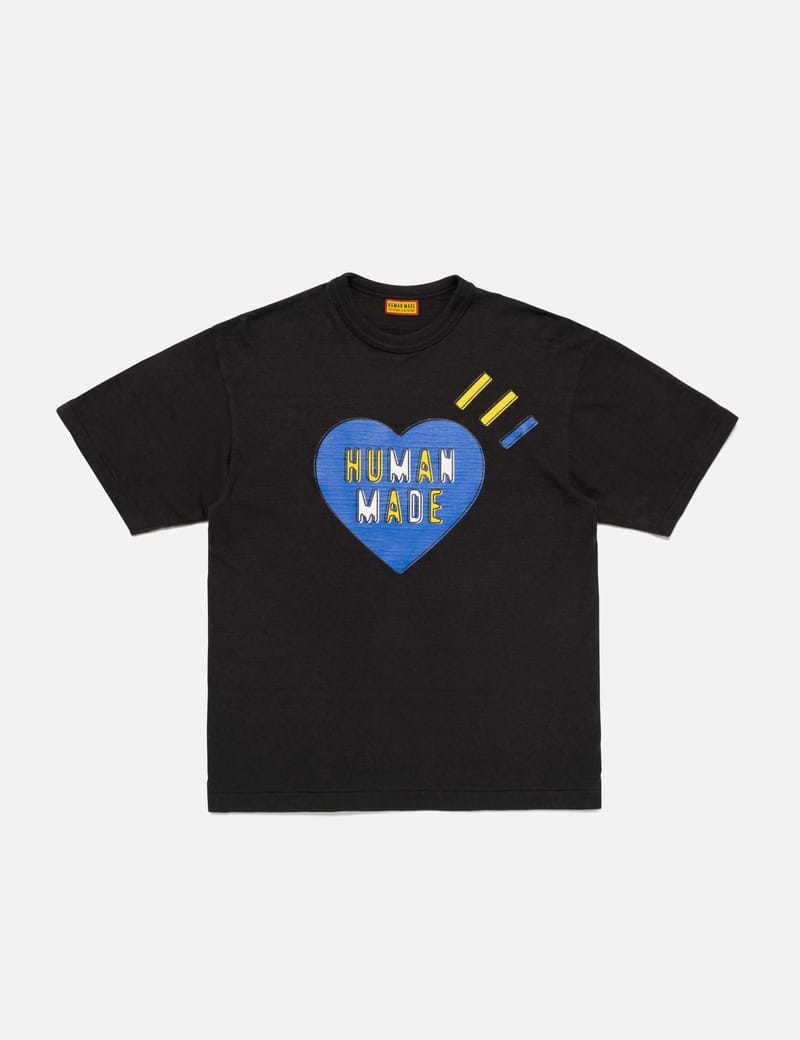 Human Made Graphic T-Shirt - Slub cotton tee with heart logo and