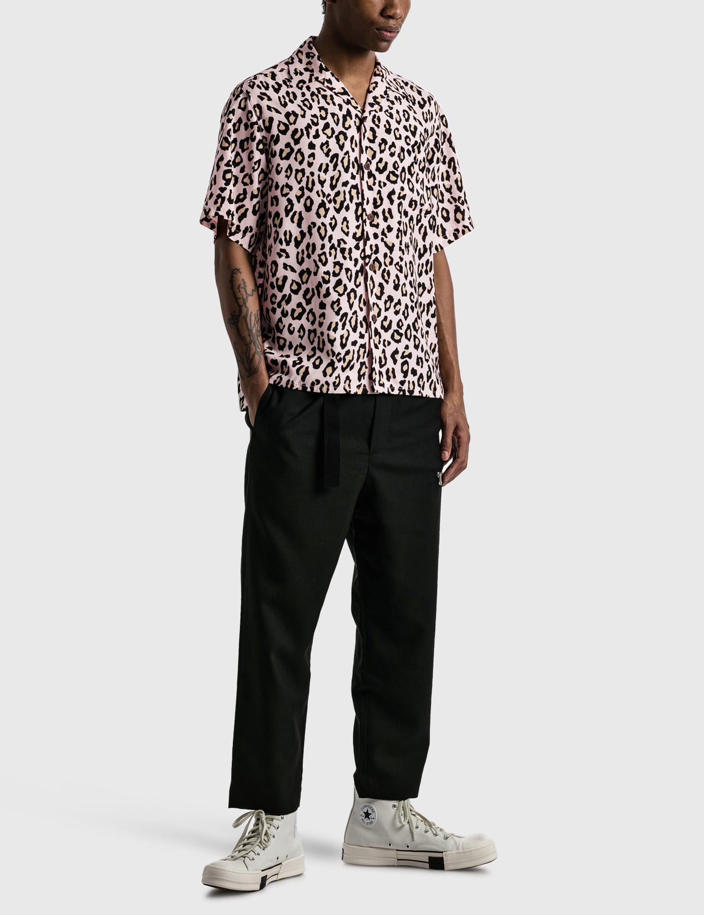 Wacko Maria - Leopard Open Collar Shirt | HBX - Globally Curated