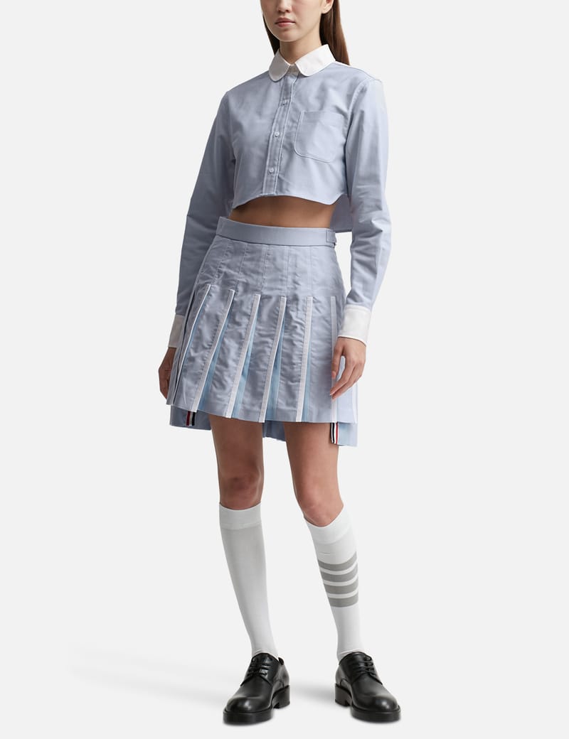 Thom Browne - Classic Cropped Round Collar Shirt | HBX - Globally