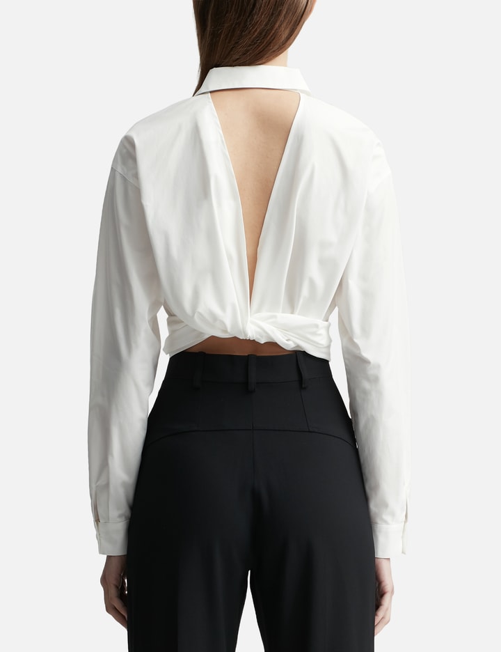 Ami Cropped Wraparound Shirt HBX Globally Curated Fashion and