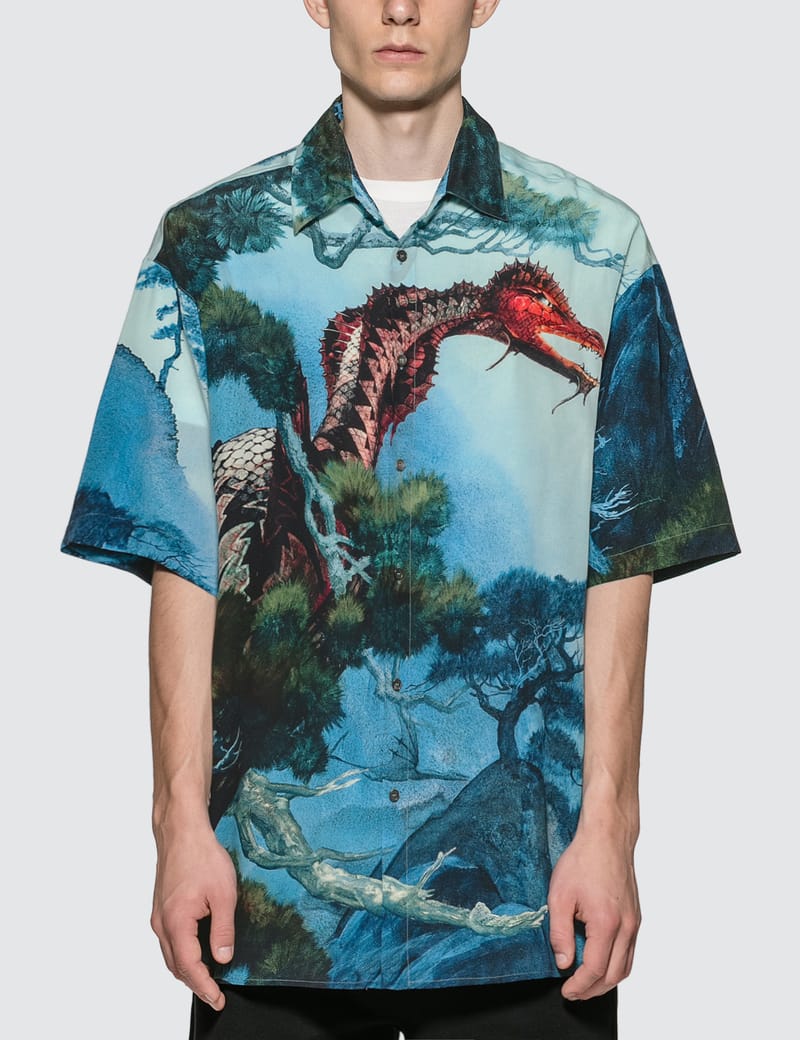 Valentino - Dragon Garden Silk Shirt | HBX