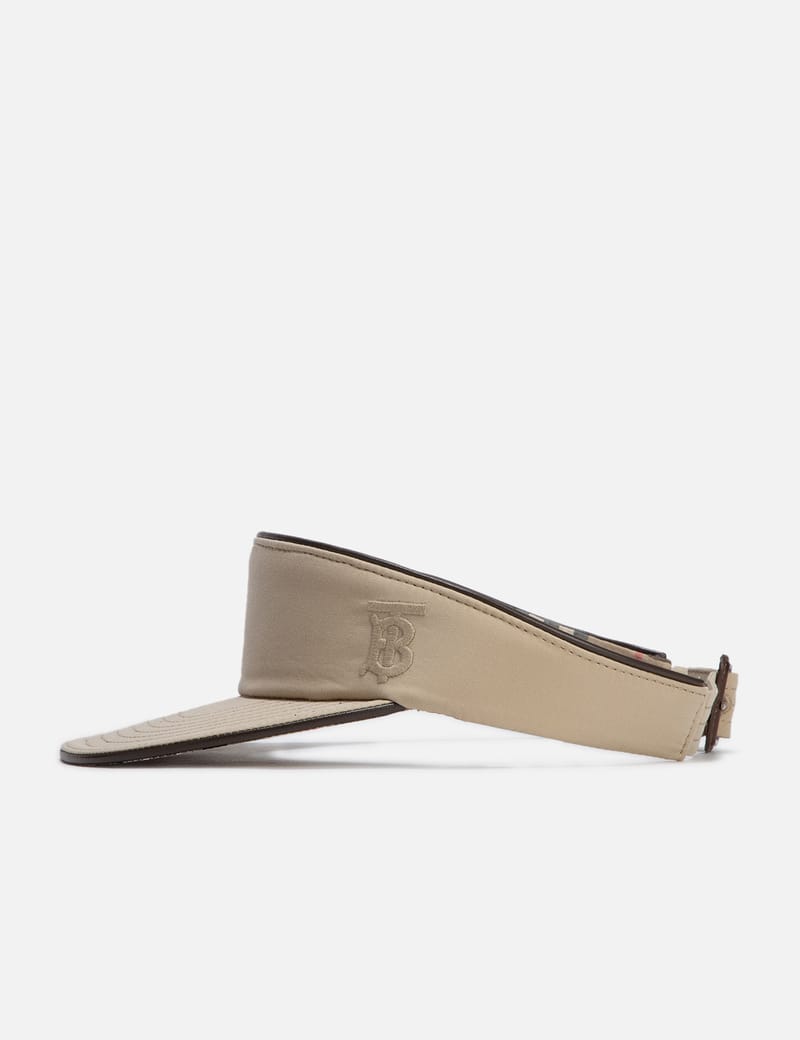 BURBERRY サンバイザー Burberry - モノグラムモチーフ トロピカルギャバジン サンバイザー | HBX