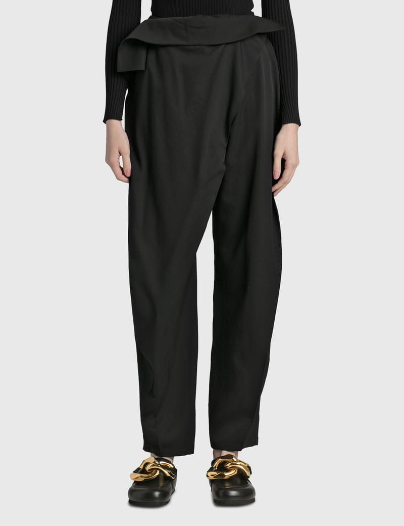 JW Anderson - FOLD OVER TAILORED TROUSERS | HBX - Globally Curated