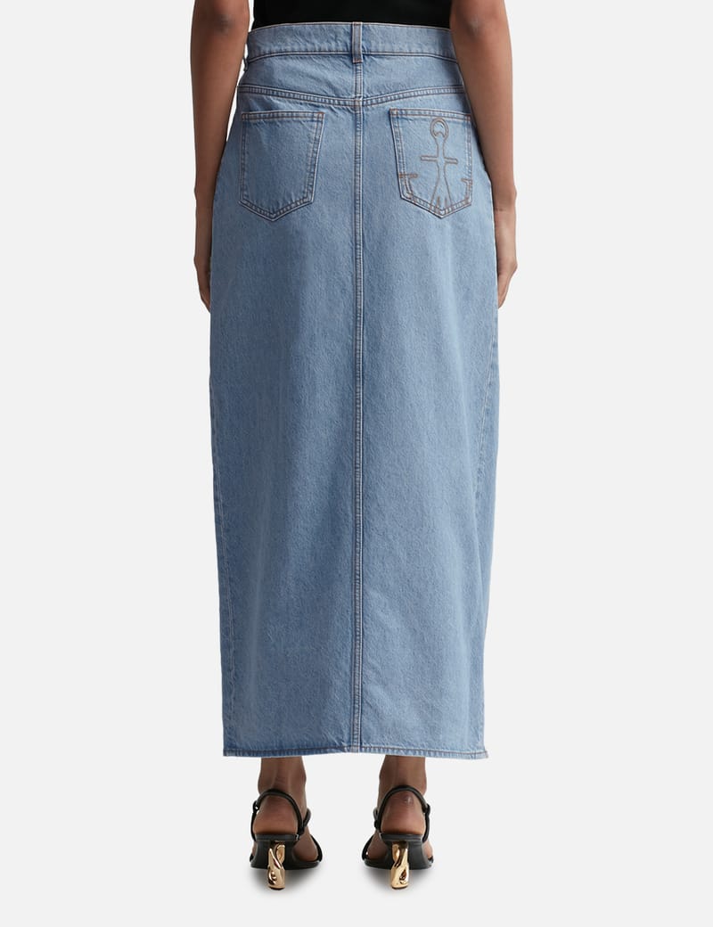 JW Anderson - PADLOCK STRAP LONG SLIT SKIRT | HBX - Globally