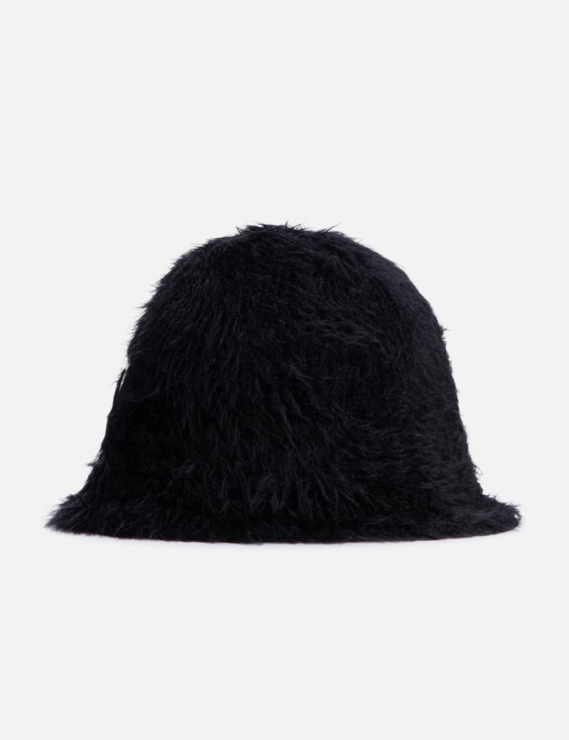 関税送料込♪Marine Serre/Wild Puffy Knit Bucket Hat Buy Marine Serre Wild Puffy Knit Bucket Hat 'Black