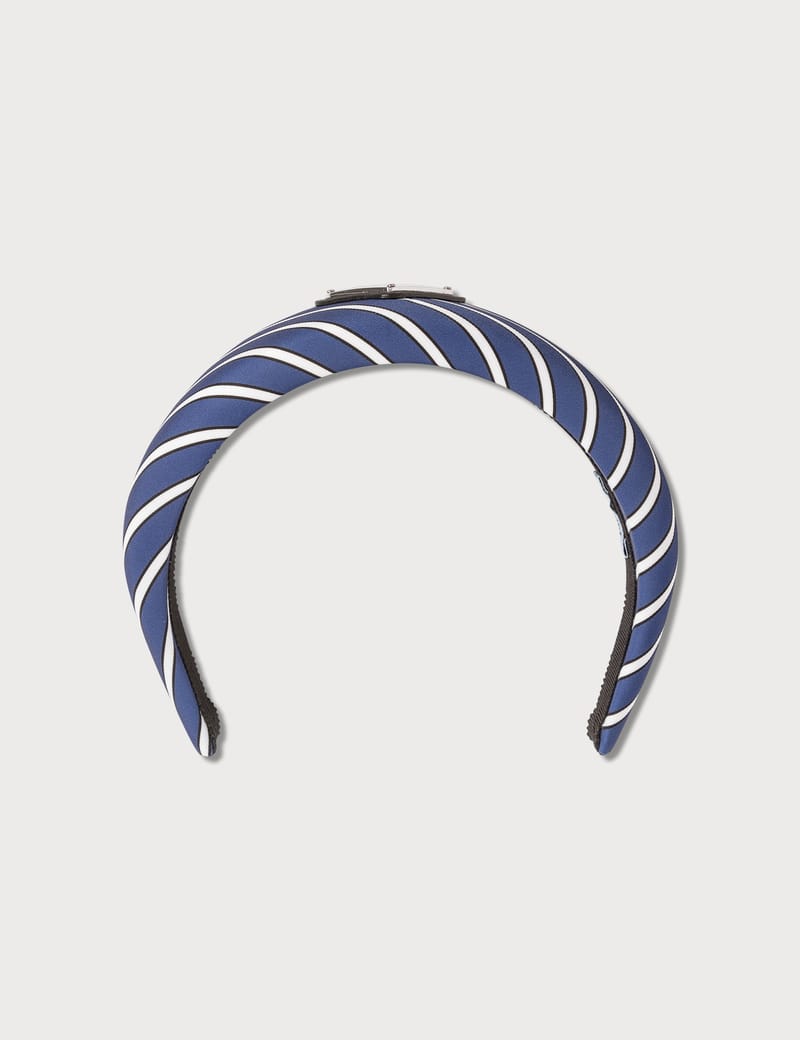 Prada - Stripe Nylon Headband | HBX - ハイプビースト(Hypebeast)が ...