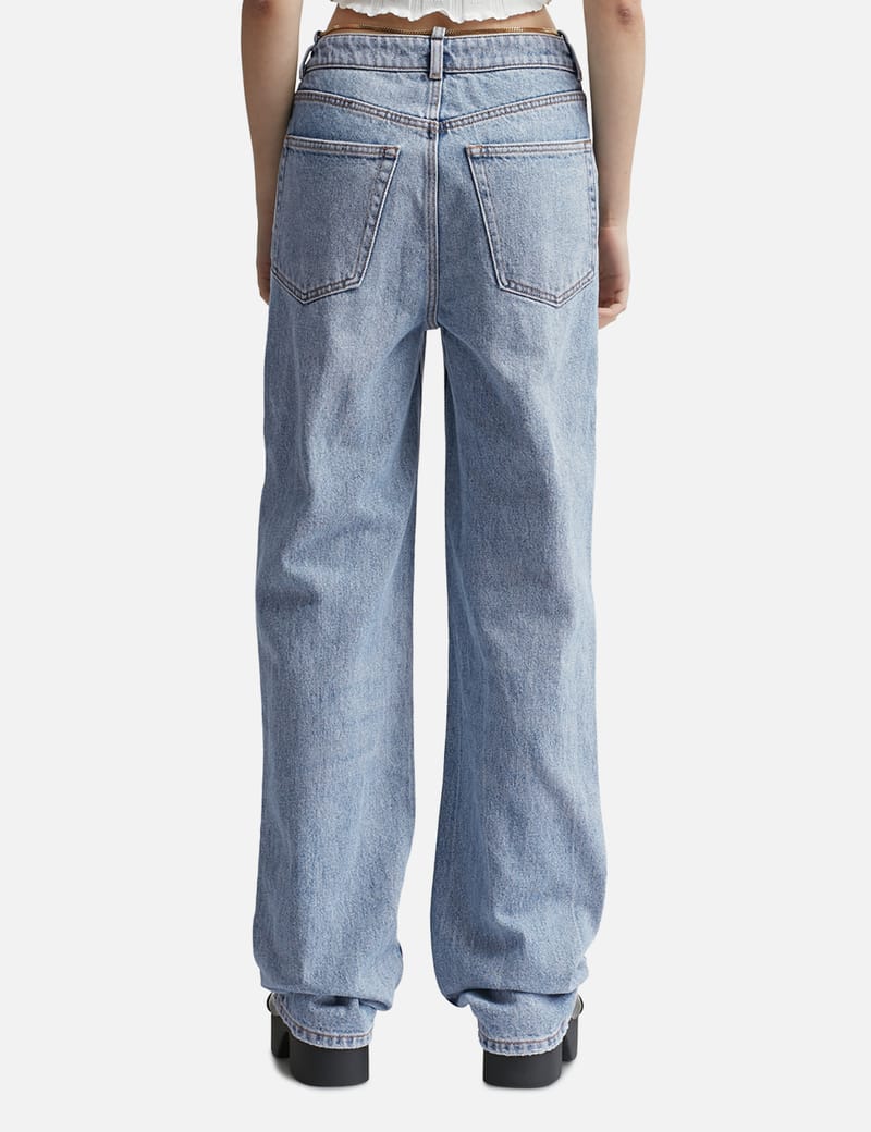 T By Alexander Wang - Nameplate V Front Denim Jeans | HBX T By Alexander Wang - Nameplate V Front Denim Jeans | HBX