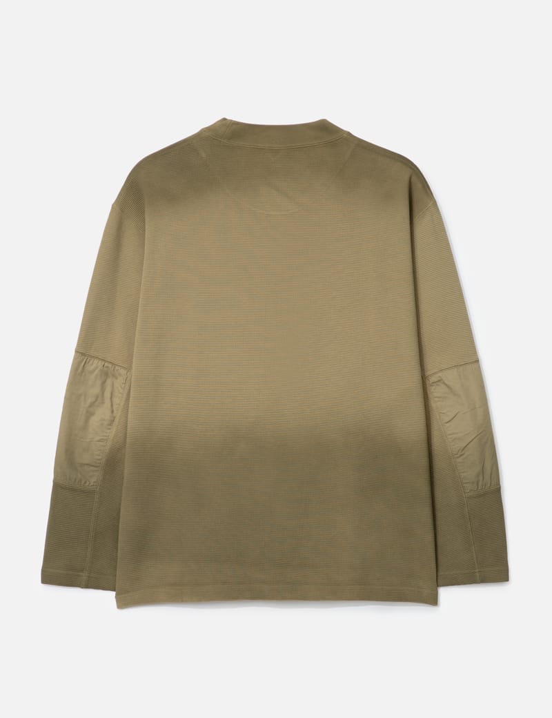 ROA ROA x and wander Garment-dyed Long Sleeve - Lightweight waffle
