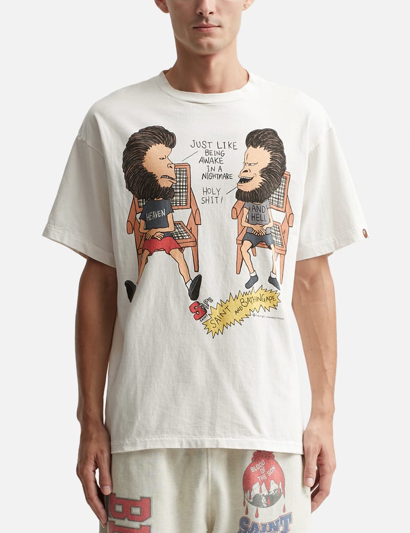 ランキング2022 A BATHING APE×SAINT MICHAEL Tee M 未使用#12 Tシャツ