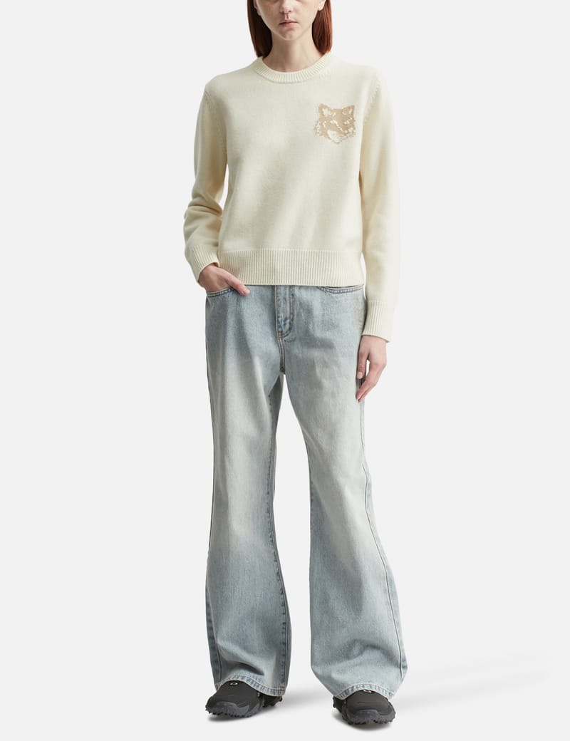 メゾンキツネ - ボールド フォックス ヘッド パッチ ハーフ ジップ