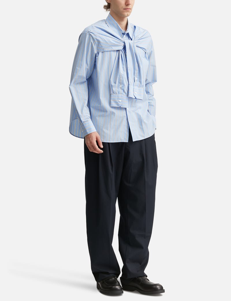 Charles Jeffrey Loverboy ストライプシャツ Charles Jeffrey Loverboy Hold Me Shirt - Crisp striped cotton with