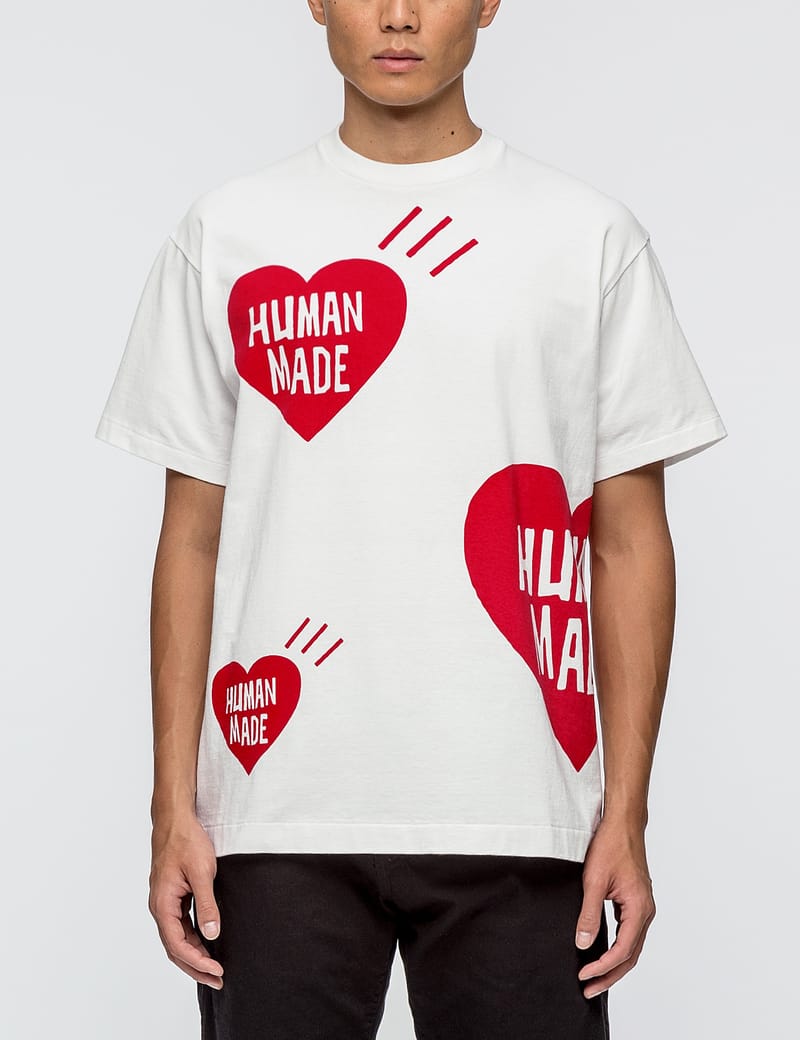 Human Made - Big Heart Print S/S T-Shirt | HBX - HYPEBEAST 為您