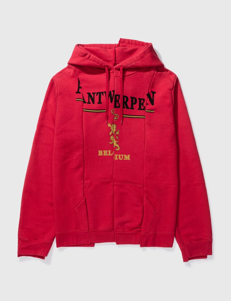 Vetements store patchwork hoodie