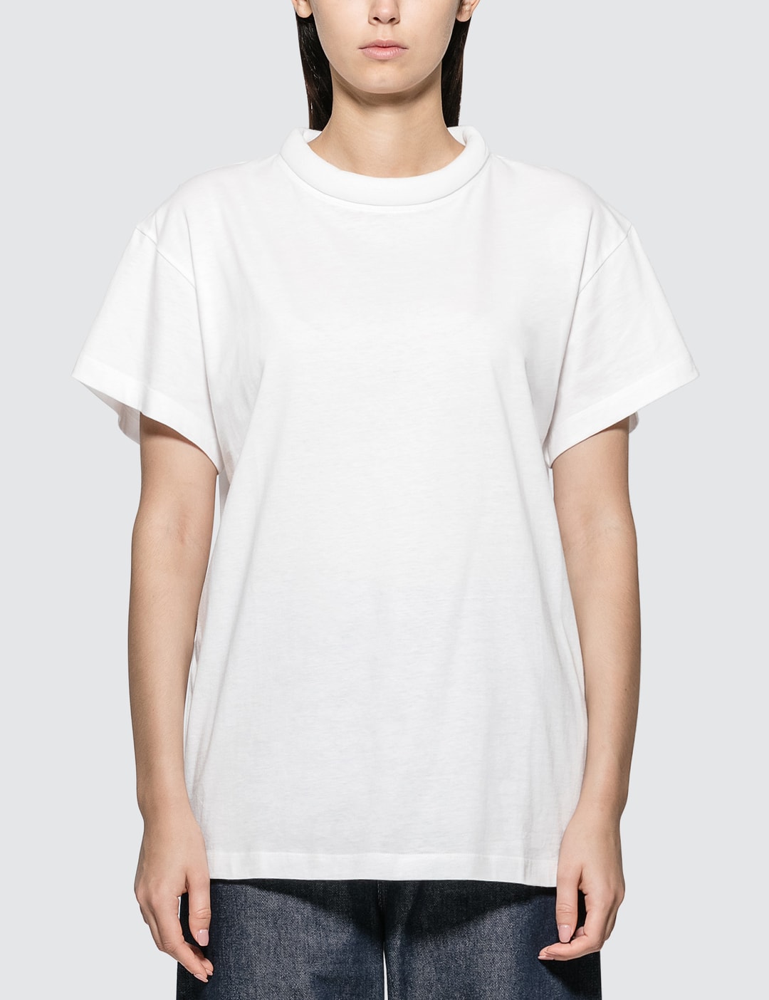 Maison Margiela - Padded Collar Cotton T-Shirt | HBX - Globally Curated ...