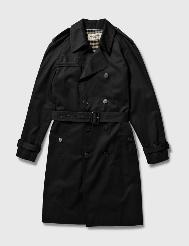 Saint Laurent - Saint Laurent Paris Trench coat | HBX - Globally Curated  Fashion and Lifestyle by Hypebeast