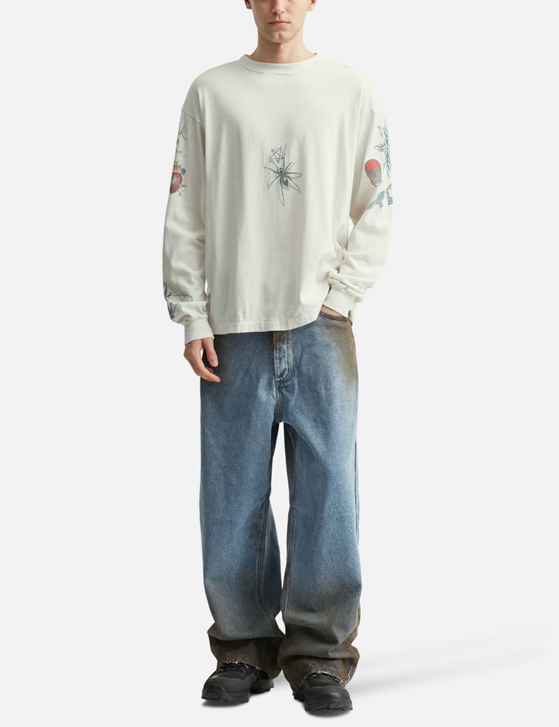 SAINT M×××××× TATOO DW_LS TEE XL Saint Michael Tattoo DW Long Sleeve T-shirt - Japanese cotton tee